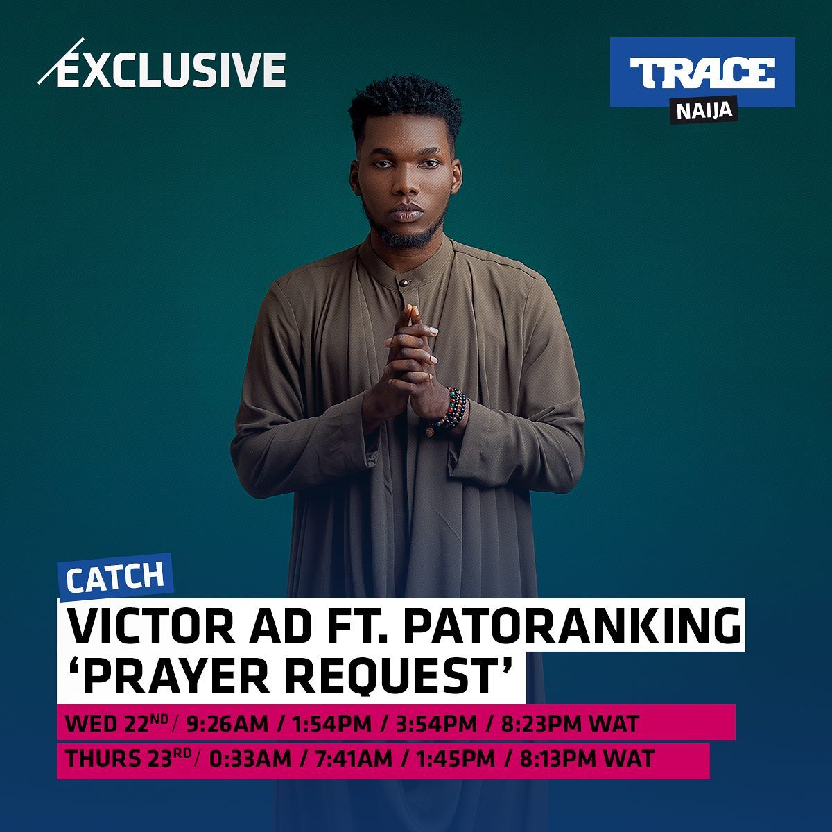 Victor AD – Prayer Request ft. Patoranking