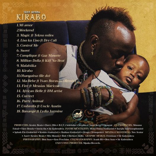 YKee Benda - Kirabo Full Tracklist